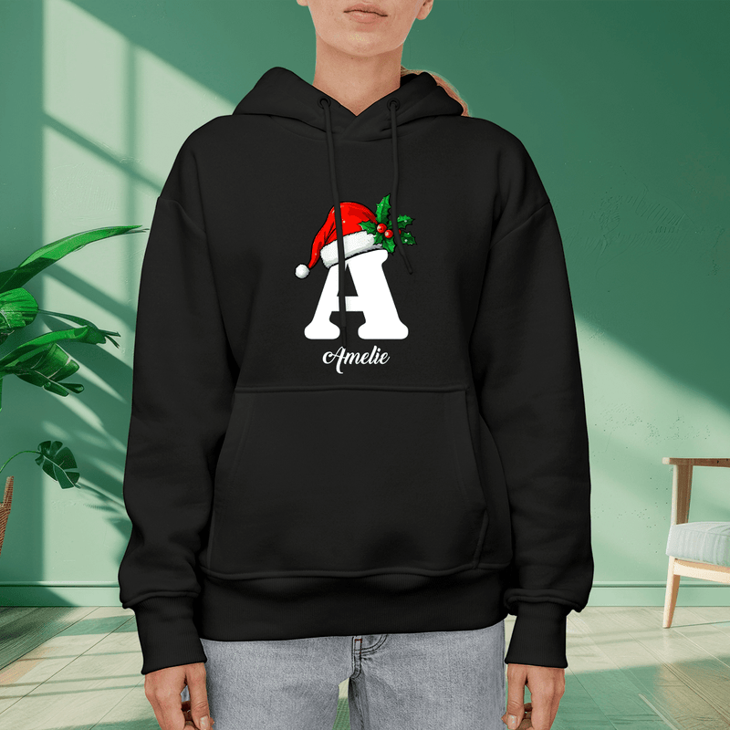 Personalisiertes Damen - Sweatshirt mit eigenem Aufdruck WEIHNACHTSMONOGRAMM - Geschenk für Oma - Adamell.de