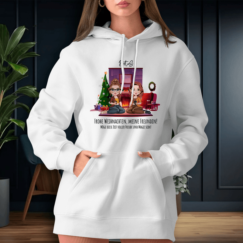 Personalisiertes Damen - Sweatshirt mit eigenem Aufdruck WEIHNACHTSZEIT - Geschenk für Freundin - Adamell.de