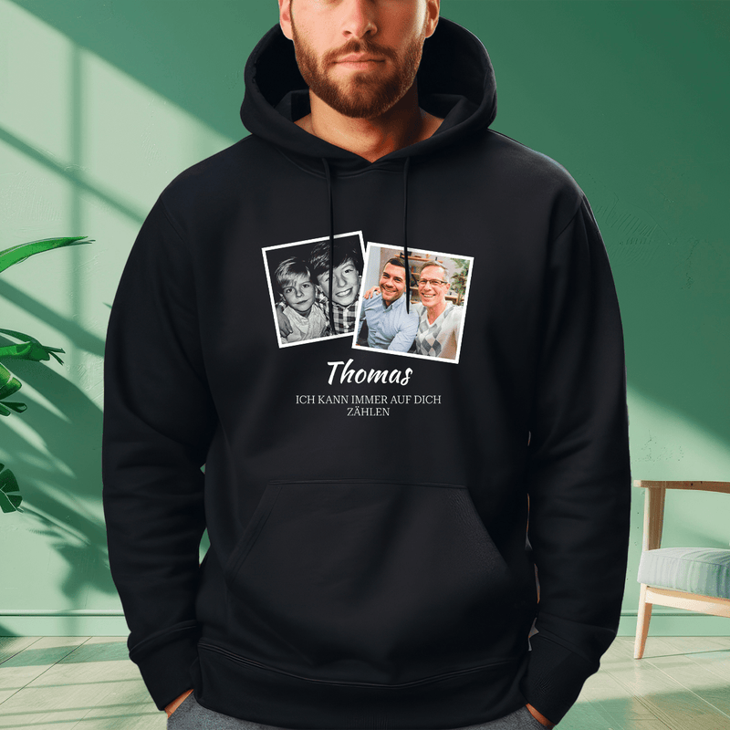 Personalisiertes Herren - Sweatshirt mit eigenem Aufdruck BRUDER - Geschenk für Bruder - Adamell.de