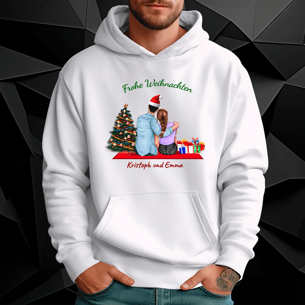 Personalisiertes Herren - Sweatshirt mit eigenem Aufdruck CLIPART WEIHNACHTEN - Geschenk für Mann - Adamell.de