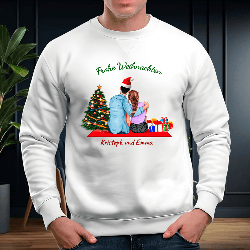 Personalisiertes Herren - Sweatshirt mit eigenem Aufdruck CLIPART WEIHNACHTEN - Geschenk für Mann - Adamell.de