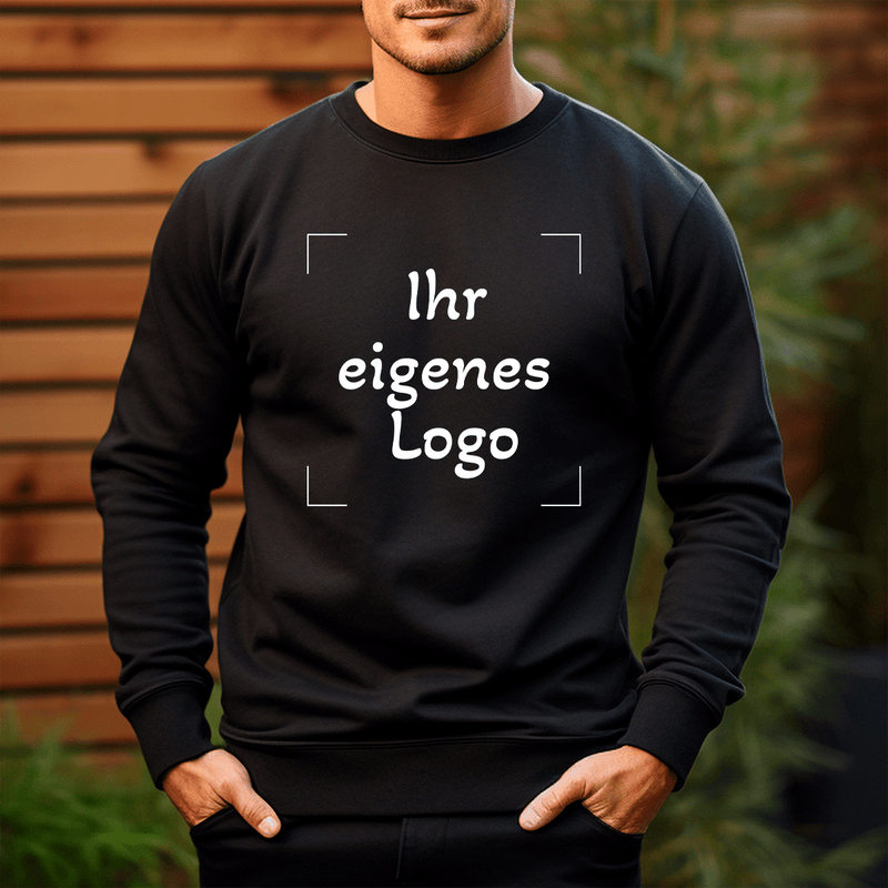 Personalisiertes Herren - Sweatshirt mit eigenem Aufdruck IHRE IDEE - Geschenk für Mann - Adamell.de