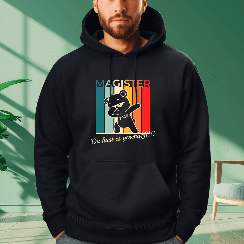 Personalisiertes Herren - Sweatshirt mit eigenem Aufdruck MAGISTER - Geschenk für Absolvent - Adamell.de