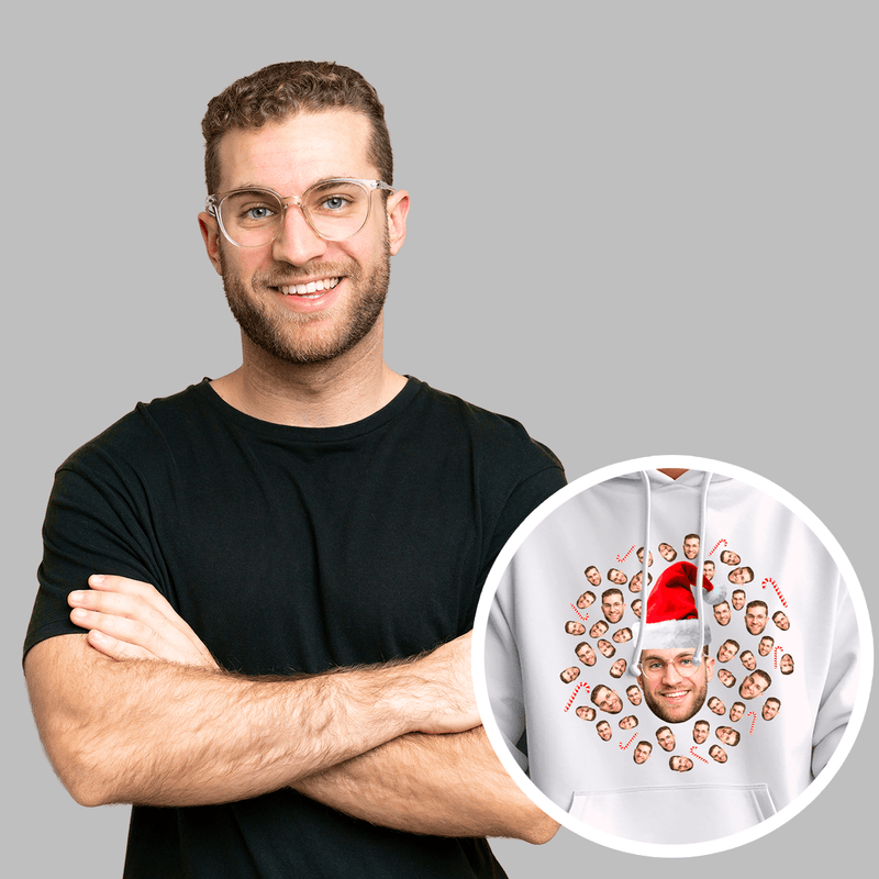 Personalisiertes Herren - Sweatshirt mit eigenem Aufdruck NIKOLAUS - Geschenk für Ehemann - Adamell.de