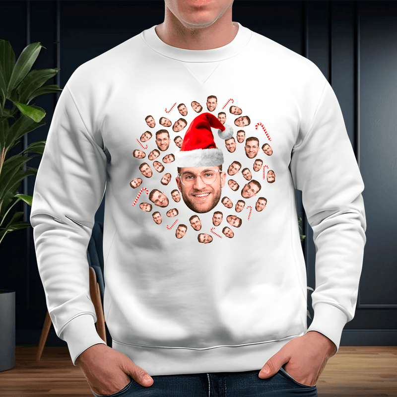 Personalisiertes Herren - Sweatshirt mit eigenem Aufdruck NIKOLAUS - Geschenk für Ehemann - Adamell.de