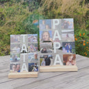 Inschrift PAPA - Druck auf Glas, personalisiertes Geschenk