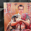 Cäsar-Porträt - Druck auf Leinwand, personalisiertes Geschenk für Mann