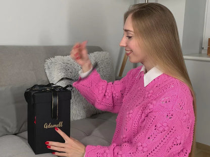 Ewige Goldene Rose im Glas