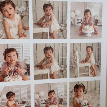 Collage aus 13 Fotos - Druck auf Leinwand, personalisiertes Geschenk für Mama