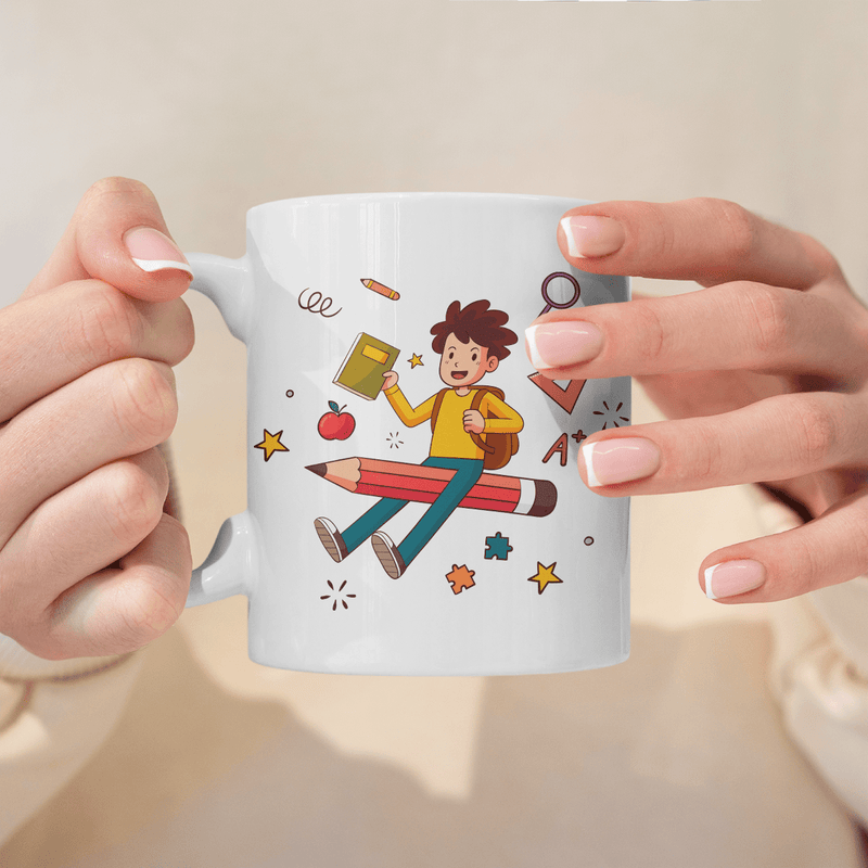 Primus des Jahres - 1x bedruckte Tasse, personalisiertes Geschenk für Schüler - Adamell.de