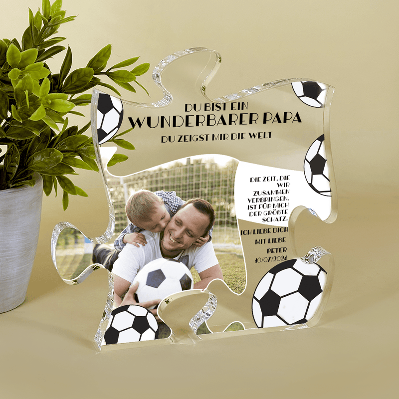 Puzzle mit Kugeln - Druck auf Glas - das Puzzle, personalisiertes Geschenk für Papa - Adamell.de