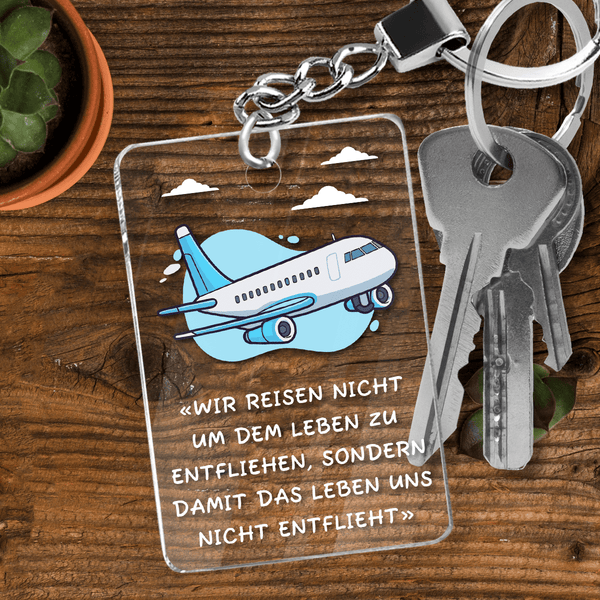 Reisender - Schlüsselanhänger, personalisiertes Geschenk für Mann - Adamell.de