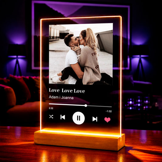 Spotify Love Foto mit Bildunterschrift 2 – Foto auf Acrylglas