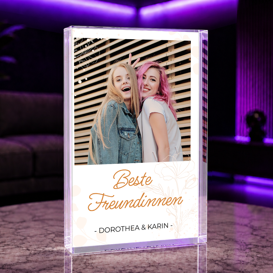 Superfreund - Druck auf Glas, personalisiertes Geschenk für Freund