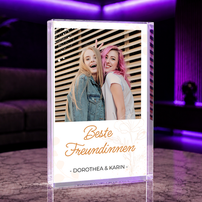 Superfreund - Druck auf Glas, personalisiertes Geschenk für Freund