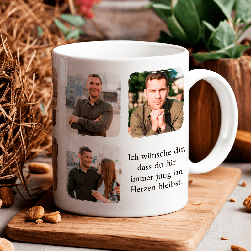 Tasse + bedrucktes Kissen MANN - Geschenkset Box 2 in 1, personalisiertes Geschenk für Mann - Adamell.de