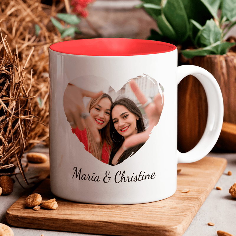 Tassen Set FREUNDINNEN - 4 x bedruckte Tasse, personalisiertes Geschenk für Freundin - Adamell.de