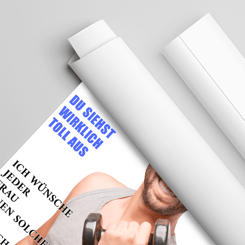 Titelseite der Zeitschrift - Poster, personalisiertes Geschenk für Mann - Adamell.de