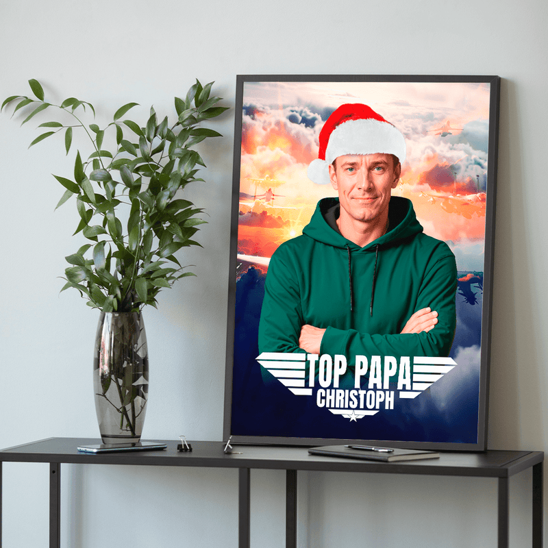 Top Papa - Poster, personalisiertes Geschenk für Papa - Adamell.de