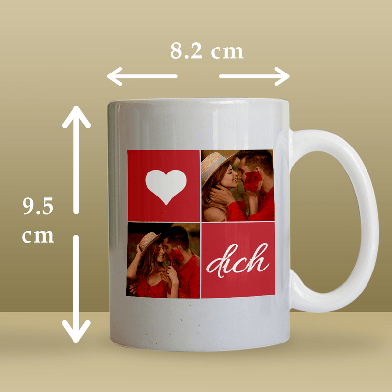 Unser besonderes Date - 1x bedruckte Tasse, personalisiertes Geschenk für Paar - Adamell.de