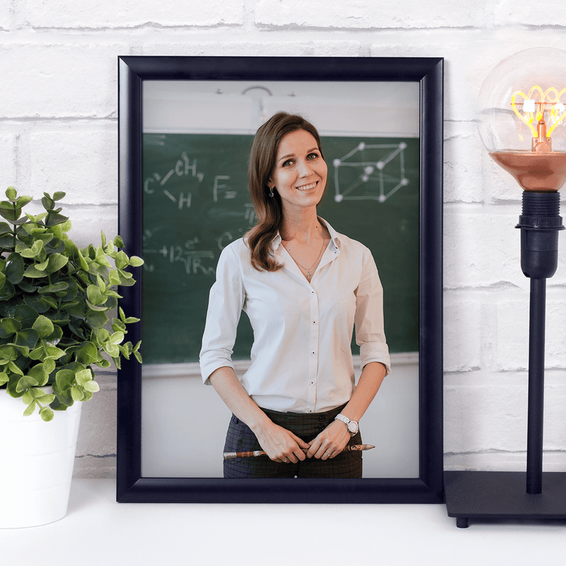 Unser bester Lehrer - Druck auf Glas, personalisiertes Geschenk für Lehrer - Adamell.de