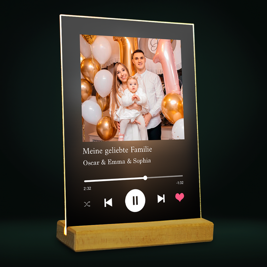 Romantik-Foto Spotify - Personalisiertes Geschenk für Frau