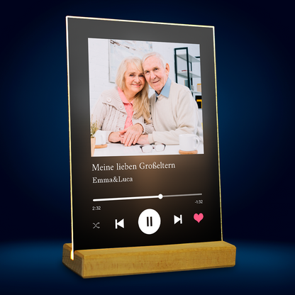Meine wunderbaren Großeltern Spotify - Personalisiertes Geschen für Großeltern