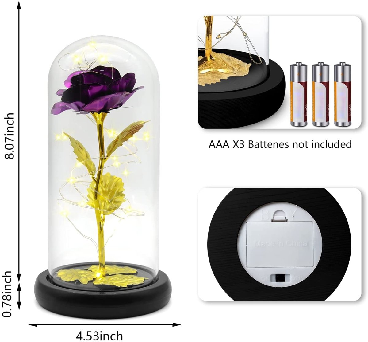 ewige rose im glas, Adamell.de