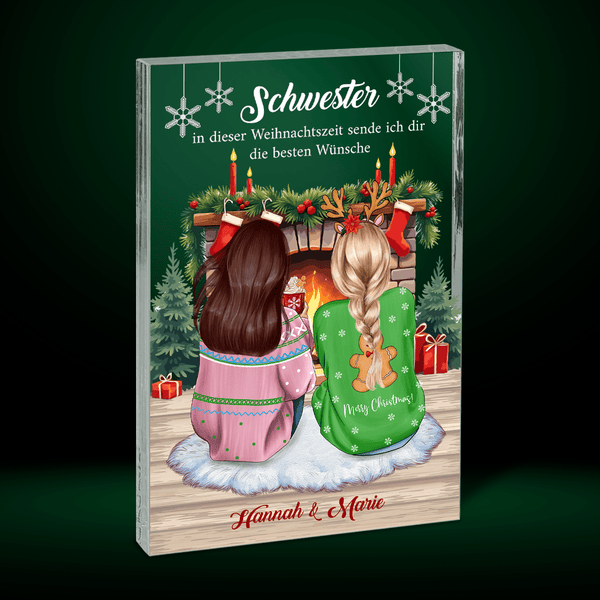 Hallmark Weihnachtskarte Für Schwester – Mit Abtrennbarem Erinnerungsstück, Festlich & Persönlich