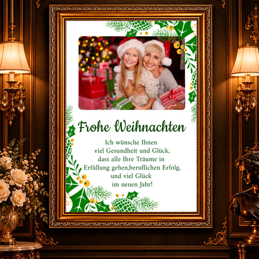 Fotocollage auf Leinwand Wünsche für eine Oma — Geschenke für Oma