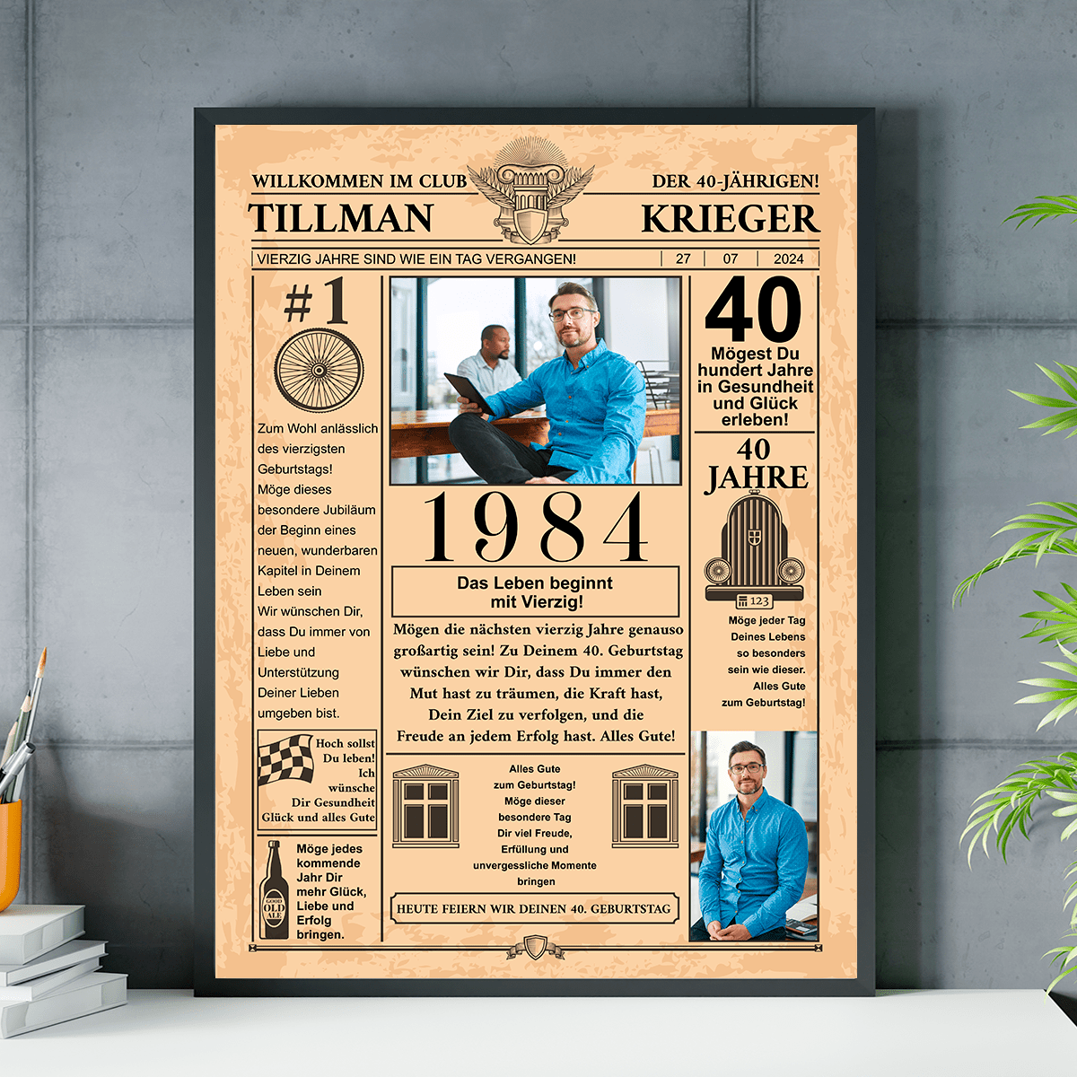 zum 40. geburtstag, Adamell.de