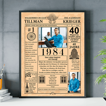 zum 40. geburtstag, Adamell.de