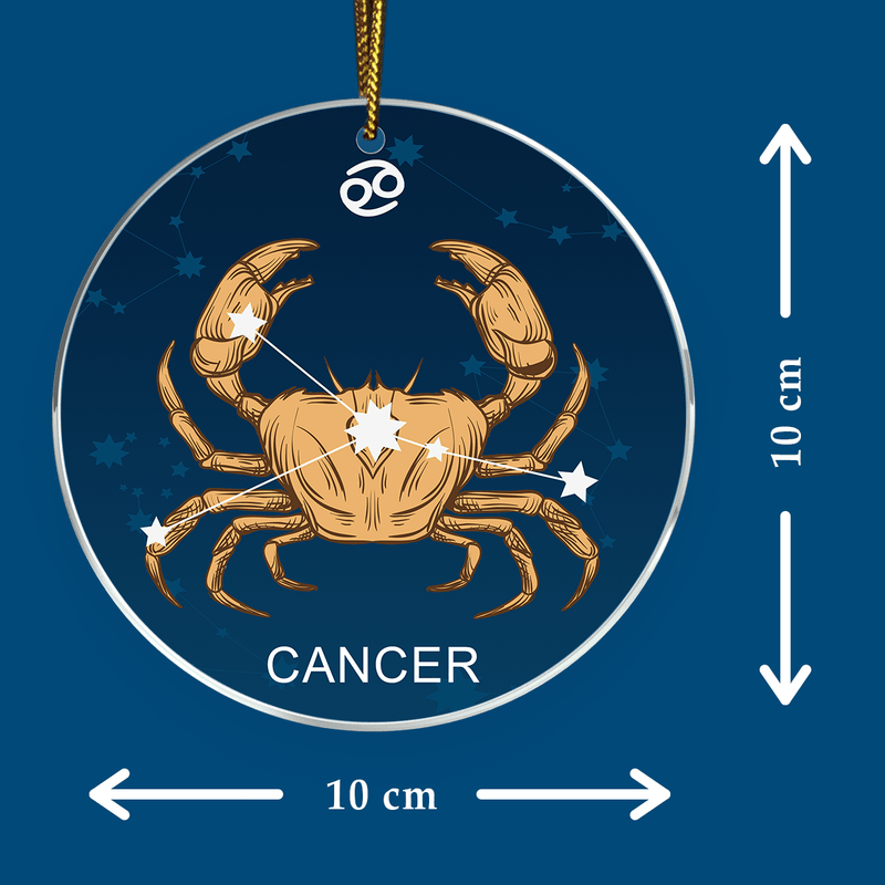 Zodiak rak - bombka choinkowa, spersonalizowany prezent dla niej - Adamell.de