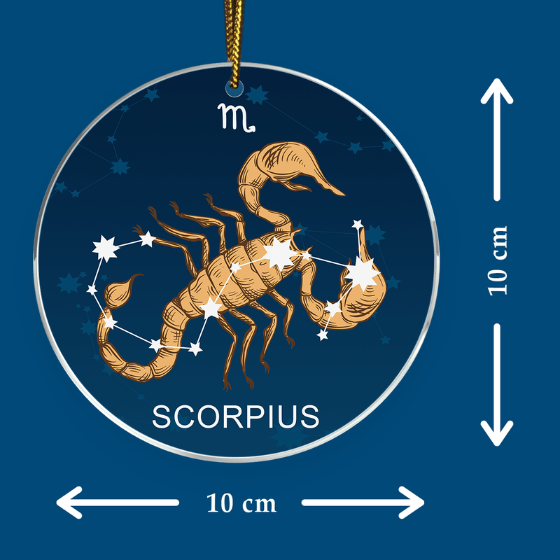 Zodiak skorpion - bombka choinkowa, spersonalizowany prezent dla niej - Adamell.pl