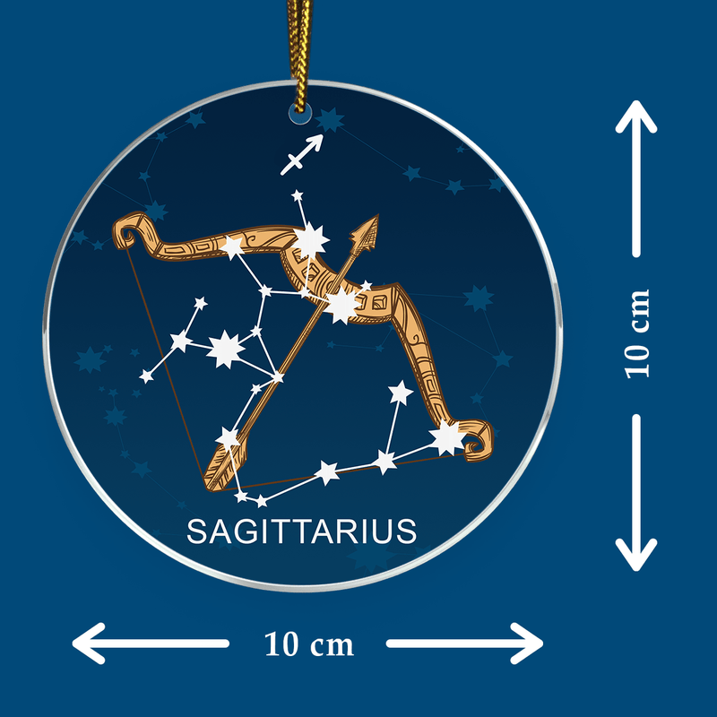 Zodiak strzelec - bombka choinkowa, spersonalizowany prezent dla siostry - Adamell.pl
