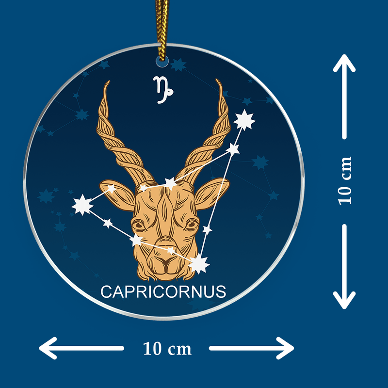 Zodiakalny koziorożec - bombka choinkowa, spersonalizowany prezent dla męża - Adamell.de