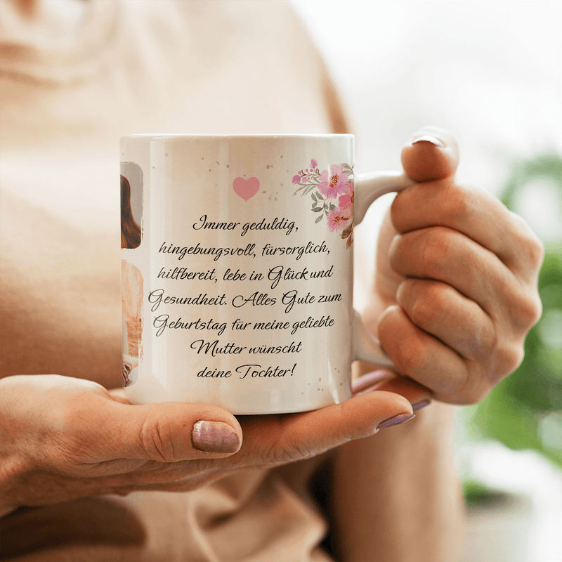 Alles Gute lieben Mama - 1x bedruckte Tasse, personalisiertes Geschenk für Mama - Adamell.de