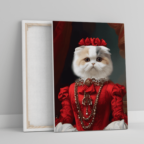 Aristokratische Katze - Druck auf Leinwand, personalisiertes Geschenk - Adamell.de