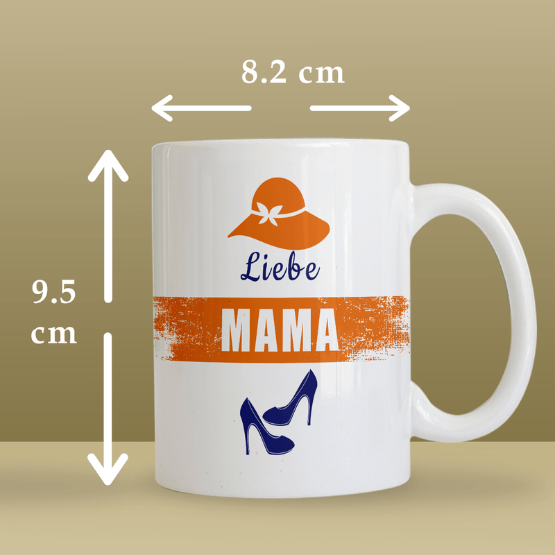 Bester Papa und Lieber Mama - Satz von 2 x Bedruckte Tasse, personalisiertes Geschenk für Eltern - Adamell.de
