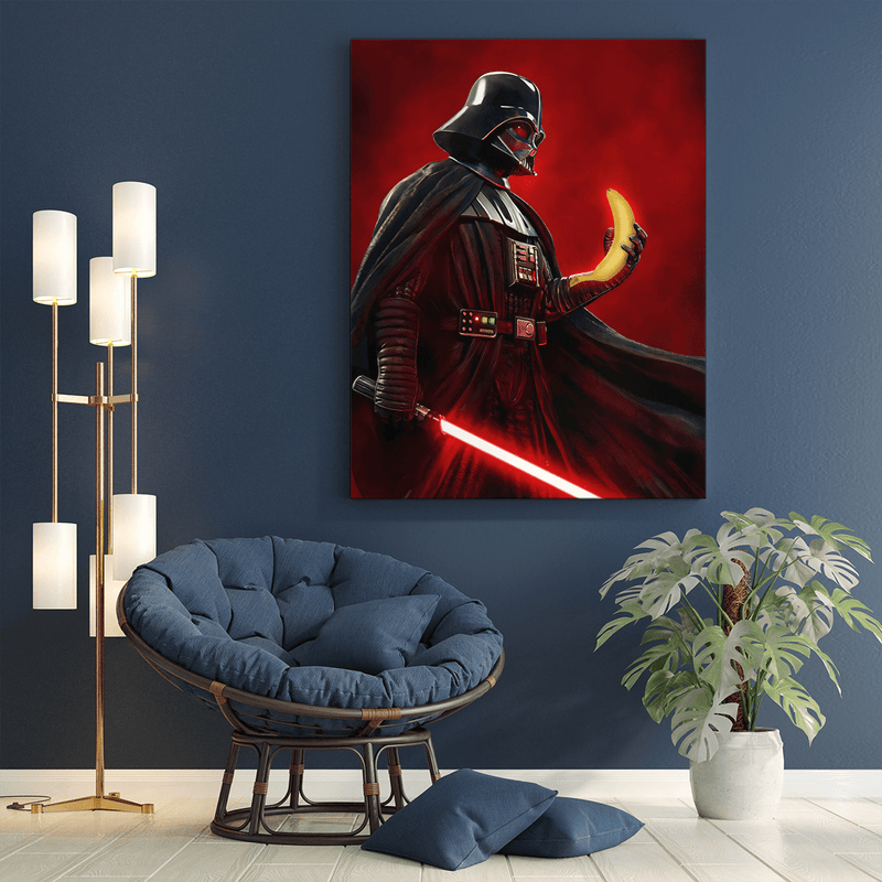 Darth Vader Porträt - Druck auf Leinwand, personalisiertes Geschenk für Mann - Adamell.de