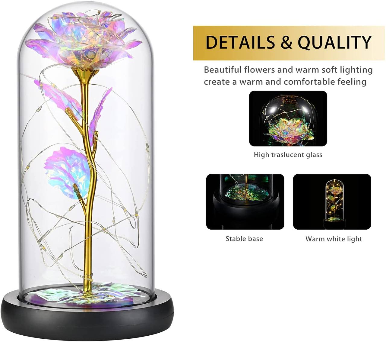 ewige rose im glas, Adamell.de