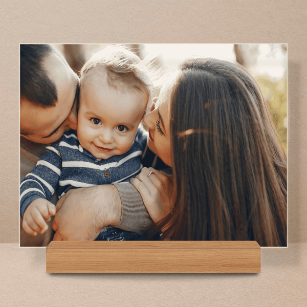 Familienfoto - Druck auf Glas, personalisiertes Geschenk