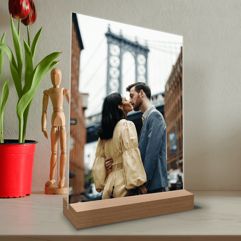 Foto des Paares - Druck auf Glas, personalisiertes Geschenk für Paar - Adamell.de