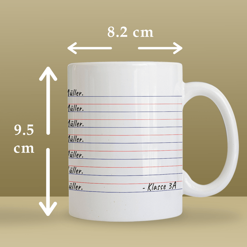 Für den besten Lehrer - Bedruckte Tasse, personalisiertes Geschenk für Lehrer - Adamell.de