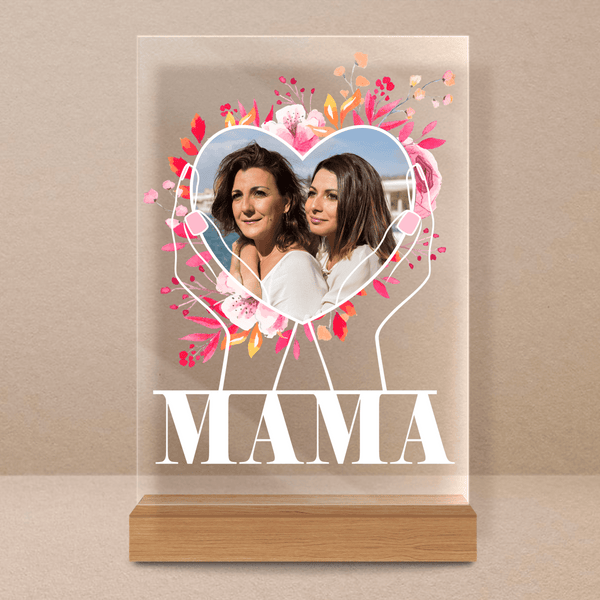 Für eine geliebte Mutter - Druck auf Glas, personalisiertes Geschenk für Mama - Adamell.de