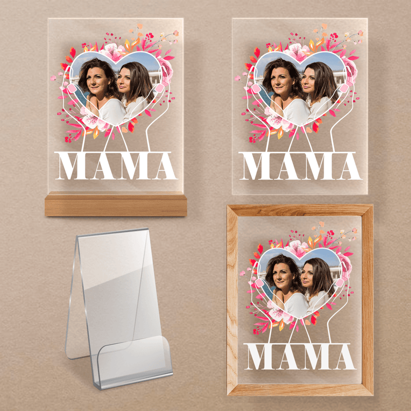 Für eine geliebte Mutter - Druck auf Glas, personalisiertes Geschenk für Mama - Adamell.de