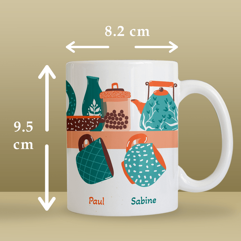 Für Großeltern - 1x bedruckte Tasse, personalisiertes Geschenk für Großeltern - Adamell.de