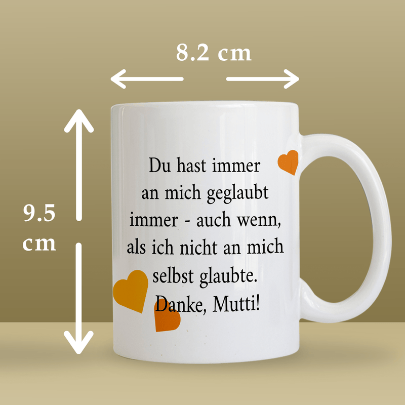 Für Name + Foto der Mutter - 1x bedruckte Tasse, personalisiertes Geschenk für Mama - Adamell.de