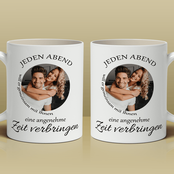 Gemeinsam mit Ihnen - 1x bedruckte Tasse, personalisiertes Geschenk für ein Paar - Adamell.de