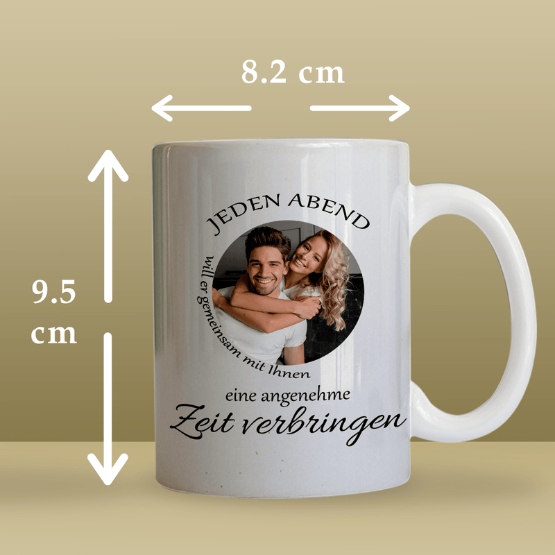 Gemeinsam mit Ihnen - 1x bedruckte Tasse, personalisiertes Geschenk für ein Paar - Adamell.de